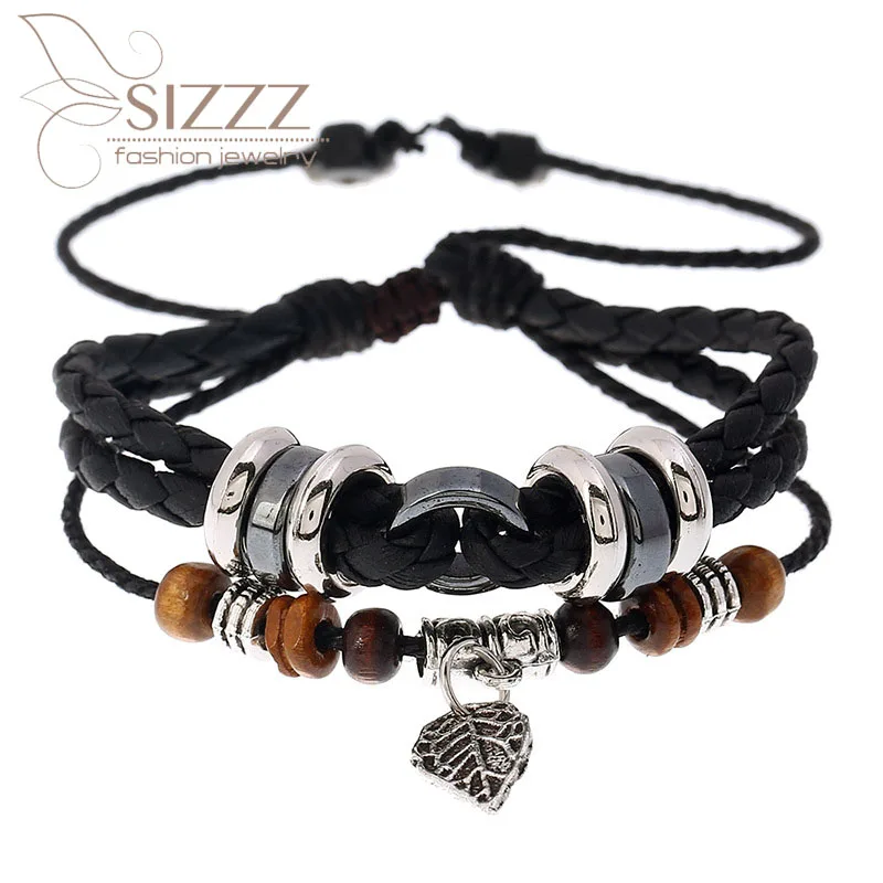 2019 корейский модный Индивидуальный креативный многослойный тканый браслет с