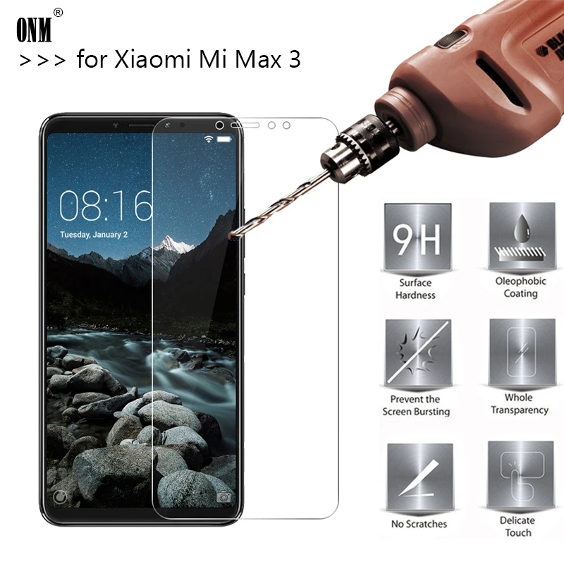 2.5D 0,26 мм 9H предварительно mi um закаленное стекло для Xiaomi mi Max 3 Защитная пленка для экрана для Xiaomi mi Max 3 max3