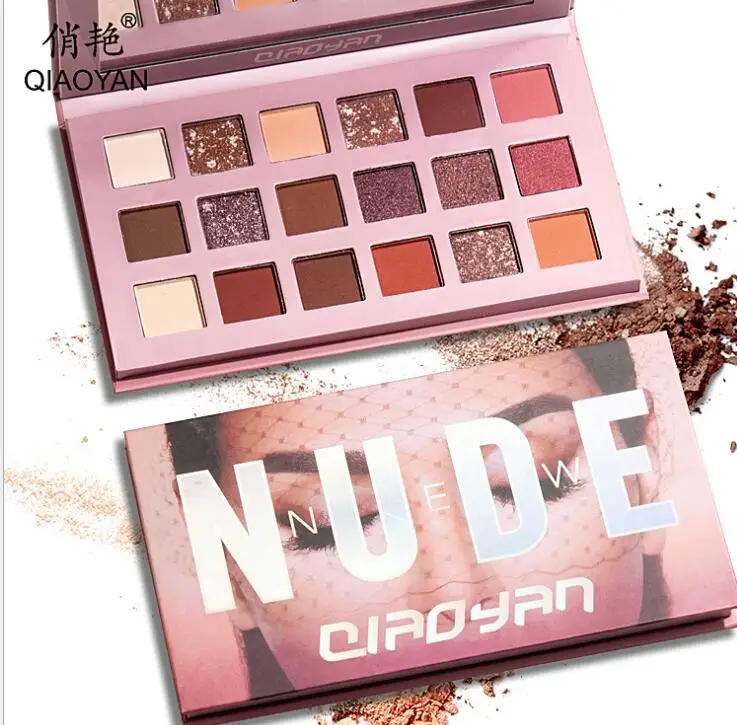 Палетка smink блестящие тени для век тропическая знойная фиолетовая Сладкая мята