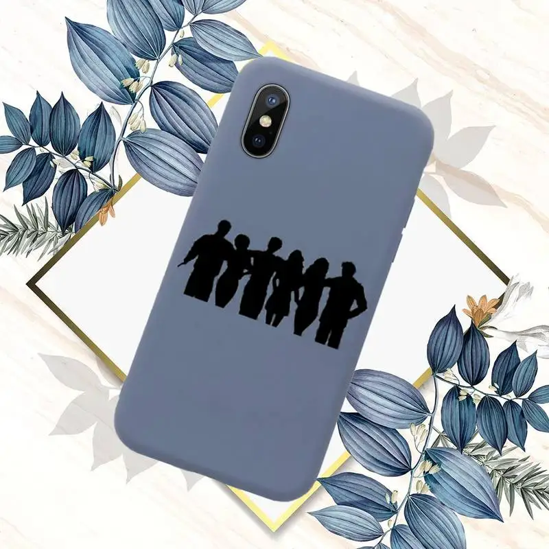 

Friends TV Phone Case Blue Color for iPhone 11 12 Mini Pro MAX