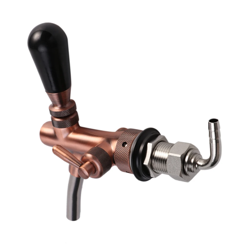 

Brew Accessories Adjustable Faucet Long Stem Restaurant Dispenser Brass Beer Tap Bronze Color Thread Shank For Home Bar Tool