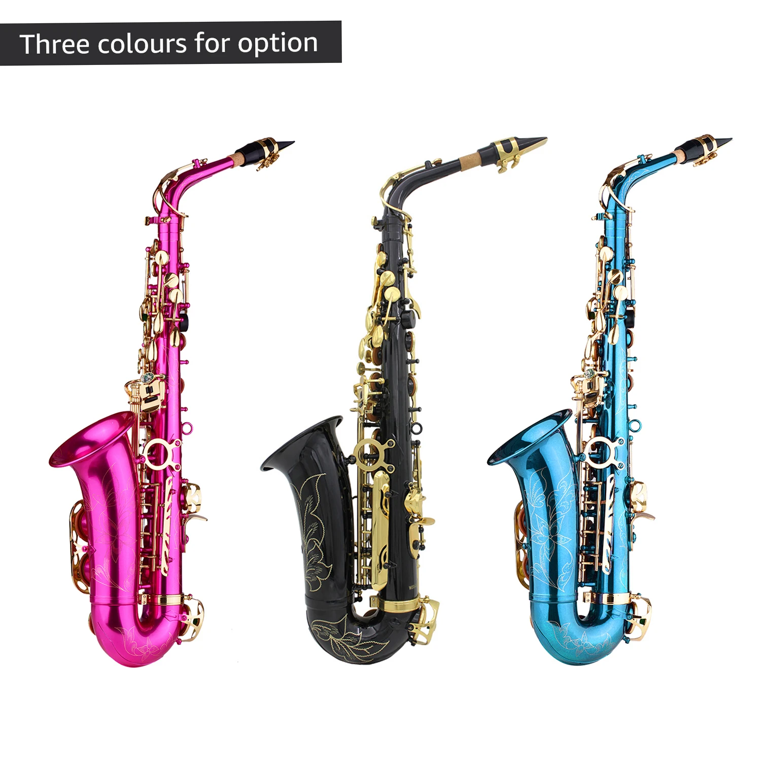 LADE латунь с гравировкой Eb e-плоский альт-саксофон альт саксофон ушка пуговицы