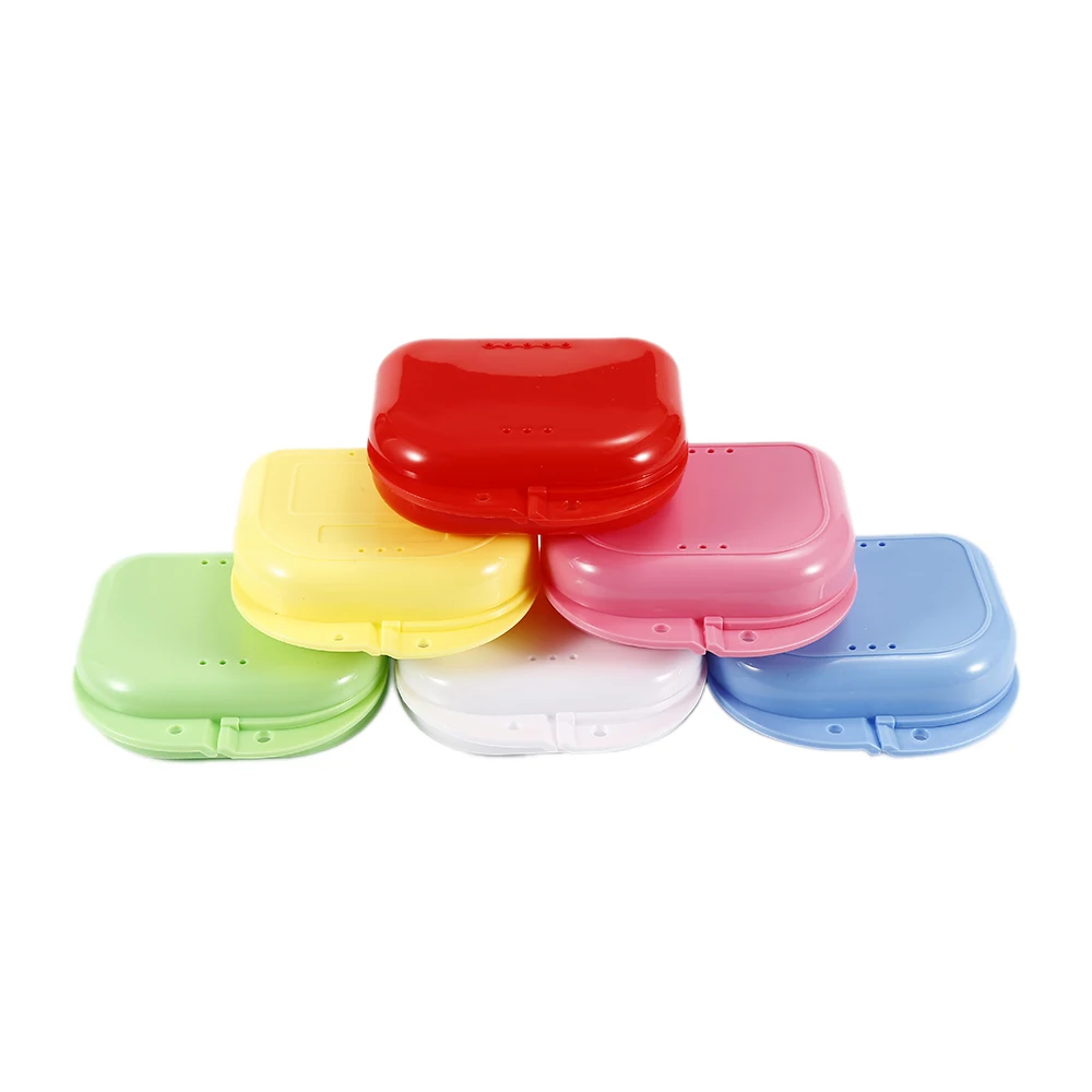 Portable 6Color Denture Storage Cases Dental Retainer Orthodontic Mouth Guard Case Box PP Oral Hygiene Organizer | Дом и сад