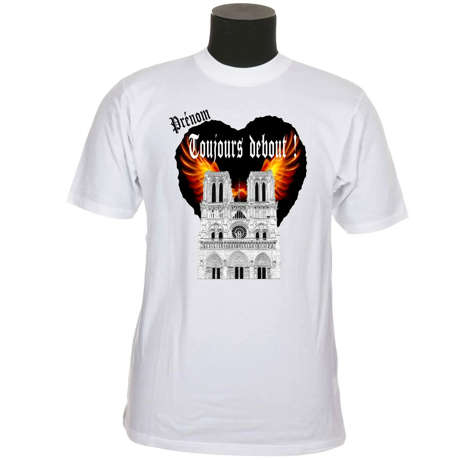

Tee Shirt Notre Dame De Paris Personnalise Au Choix Ref 83