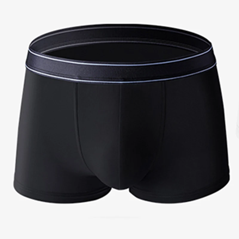 New Men's Ice Silk Underwear High Stretch Men Panties Breathable And Comfortable Boxer Briefs Man Underpants