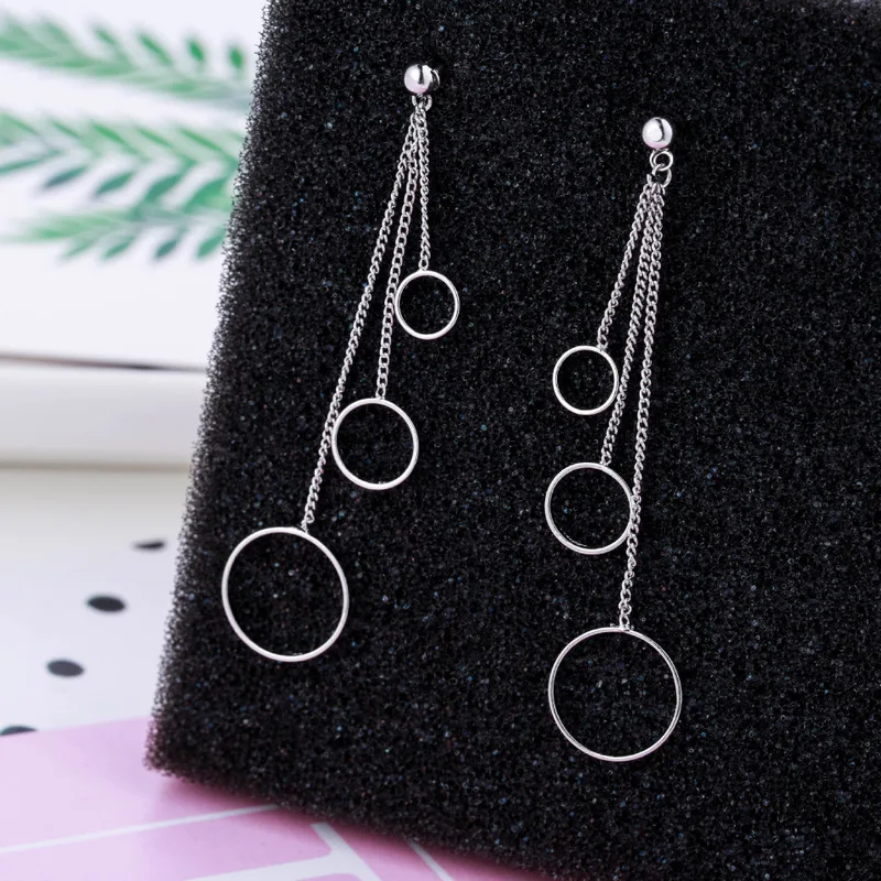 2019 Pendientes Brincos серьги с кисточками длинной окантовкой Джокер Цветы Круглые