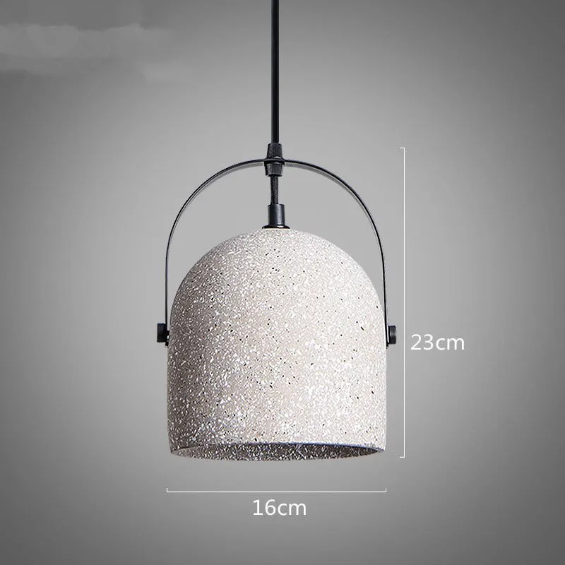 Винтажные маленькие серые бетонные подвесные светильники лампа из цементного
