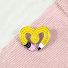 Изогнутый карандаш в форме сердца, эмалированные булавки, сделать больше художественных карандашей, забавная брошь, Значки для художника, для женщин и мужчин, одежда, отворот, булавка, ювелирное изделие