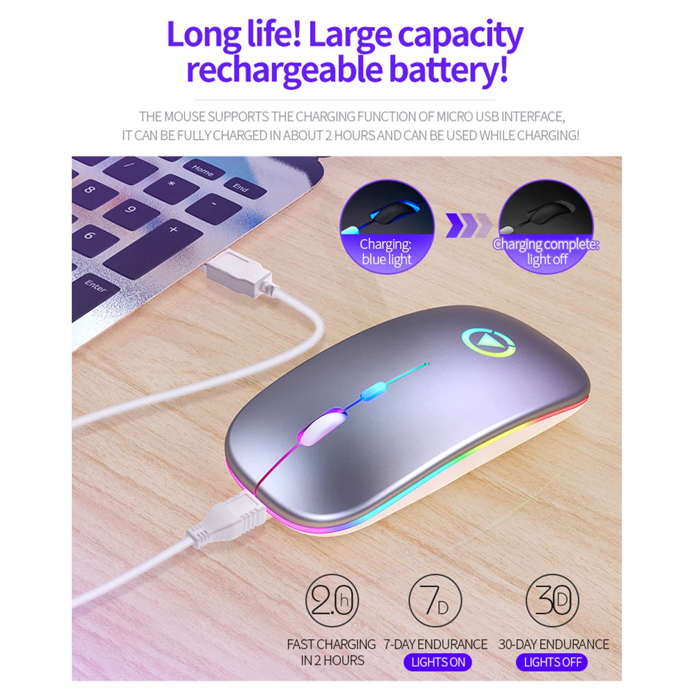 

A2 Laptop Computer Ergonomic Mice Silent 2.4G Wireless Mouse Slim Quiet Office Notebook Mice Mouse Pro Gamer