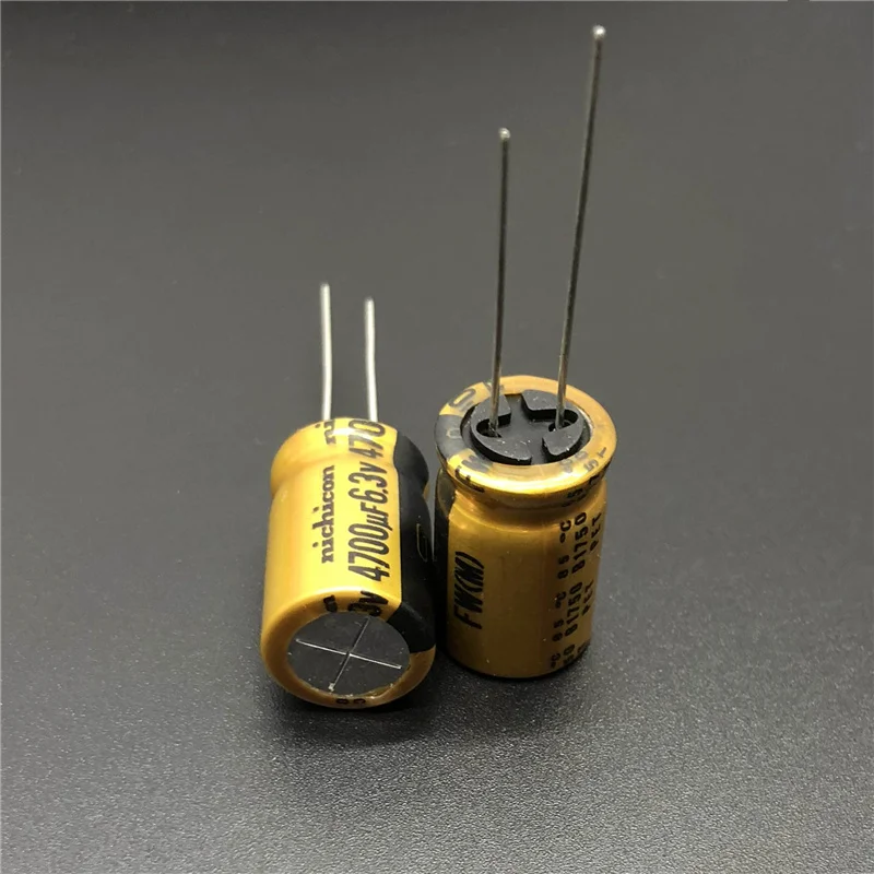 

3pcs 4700uF 6.3V NICHICON FW Series 12.5x20mm 6.3V4700uF HiFi Audio Capacitor