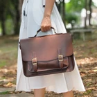 Винтажная женская сумка-портфель, горизонтальная, Литературная, школьная сумка для девочек, большая, А4, сумка-футляр, платье, OL, Модный повседневный портфель