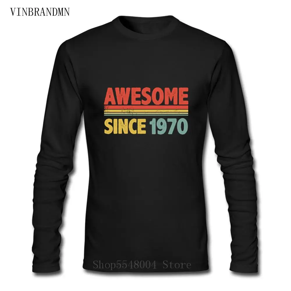 Мужская футболка с длинным рукавом Винтажная в стиле ретро принтом виде