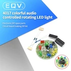 Набор для самостоятельной сборки CD4017, вращасветодиодный светильник с голосовым управлением, запасные части для студентов и лабораторий