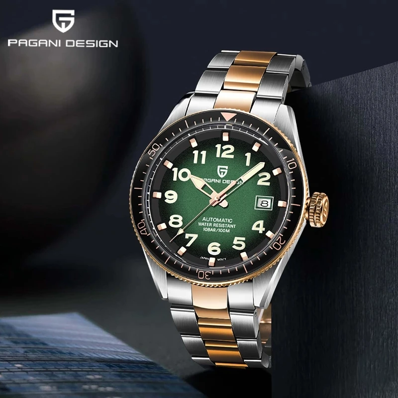

PAGANI DESIGN Automaitc Watch Men Japan NH35A Top Brand Mechanical Wristwatch Stainless Steel Waterproof Clock Relogio Masculino