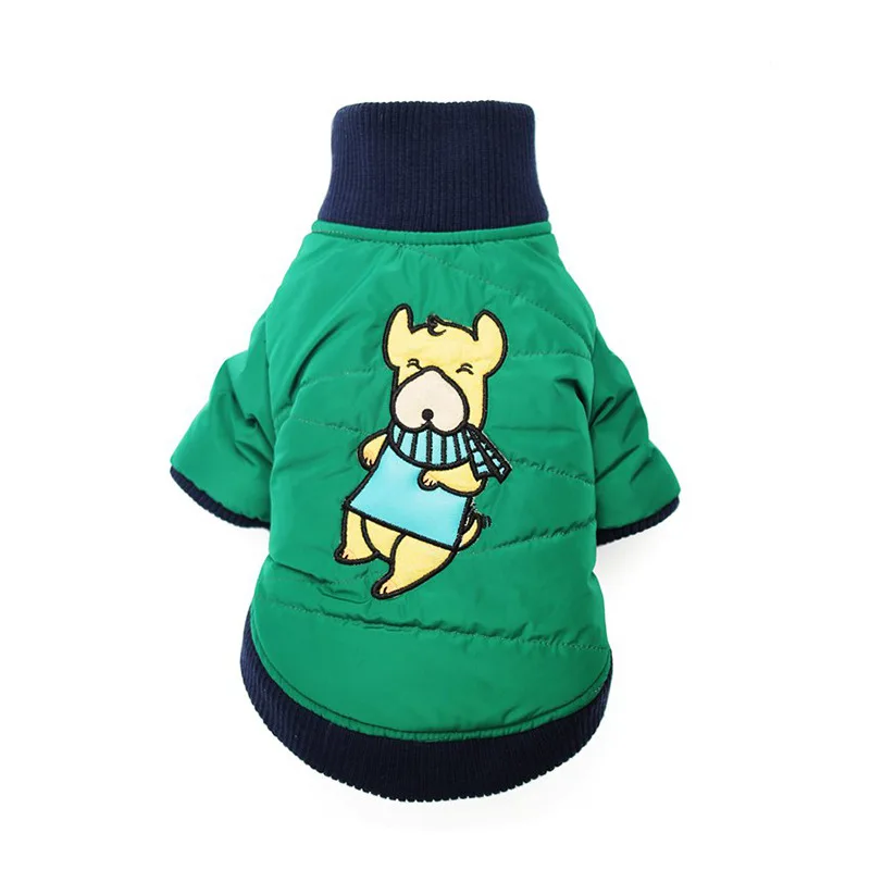 Зимняя одежда для собак очень теплая куртка щенков плотное хлопковое пальто с