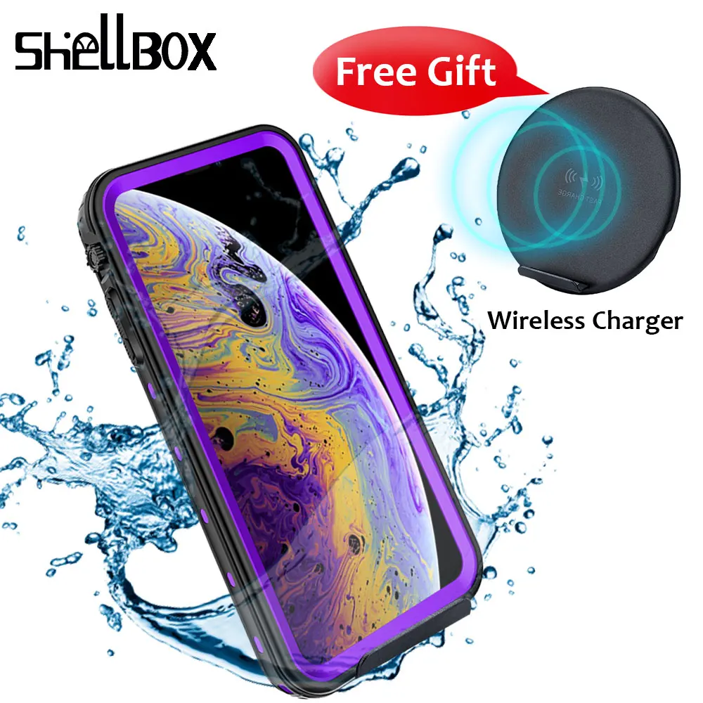 SHELLBOX IP68 Водонепроницаемый чехол для телефона плавания 360 полная защита смартфона