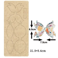 3 layers bow knot headband 2020 new cutting mold wood dies for blade rule cutter for diy leather cloth paper headwear crafts new