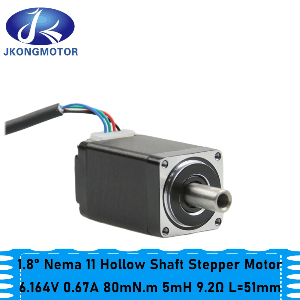 Fase Oca do Motor Deslizante 6.164v 0.67a do Eixo de Jkongmotor Nema11 28x28x51 mm para a Máquina Jk28hs51067117sk5 da Picareta e do Lugar Motor de passo