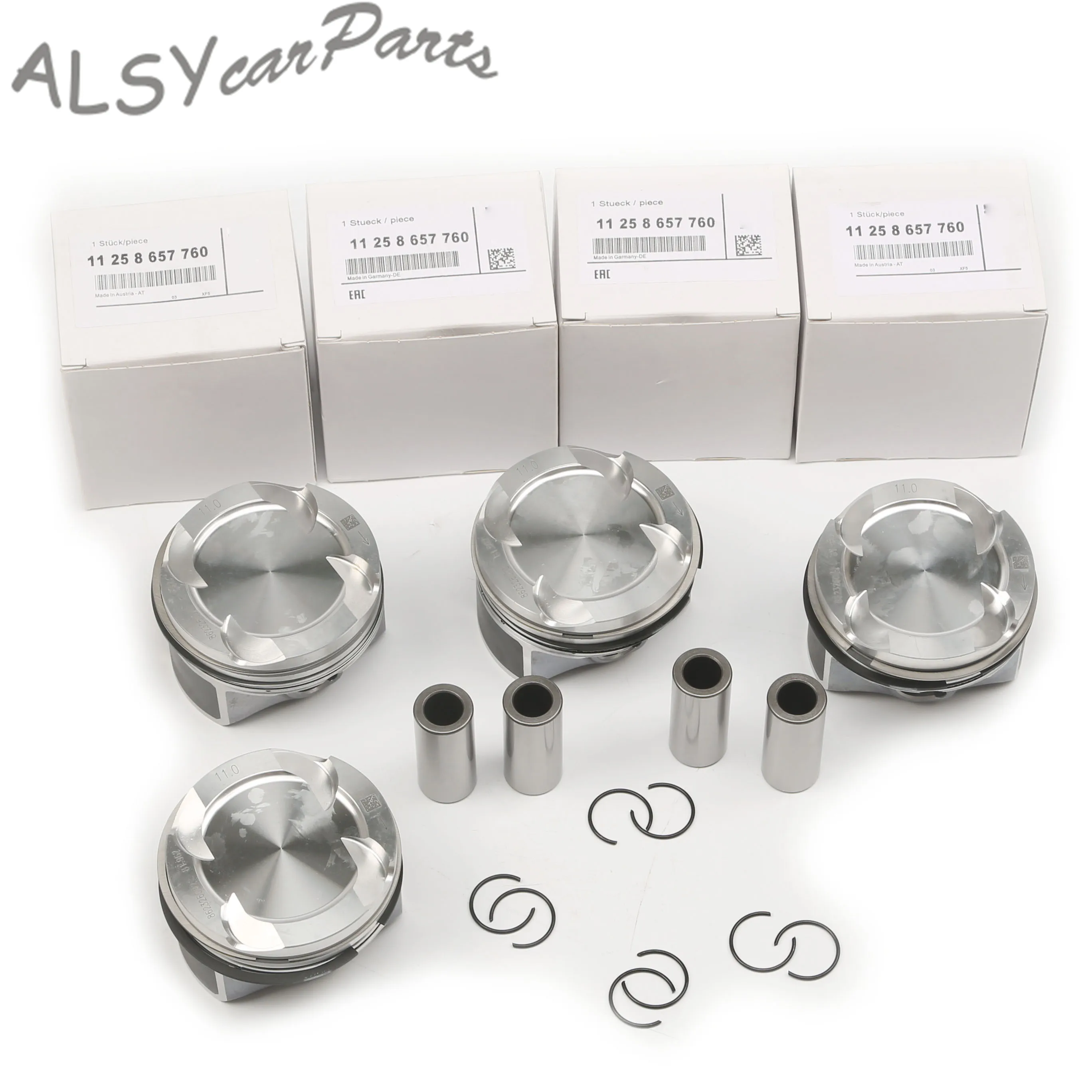 

4Pcs STD 82MM Pin 22MM Pistons & Rings For BMW F20 120i M F45 F23 F22 220i F34 320i M F31 320i F36 F32 F33 420i Mini F54 F60 F55