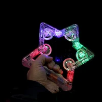 1pcs glowing party led rattle toys light up musical flashing tambourine handheld percussion navidad christmas 2022 new year