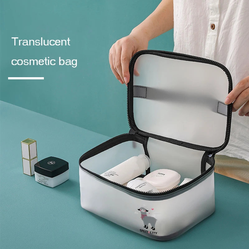 Прозрачная косметичка из ПВХ женская в Корейском стиле сумка для туалетных