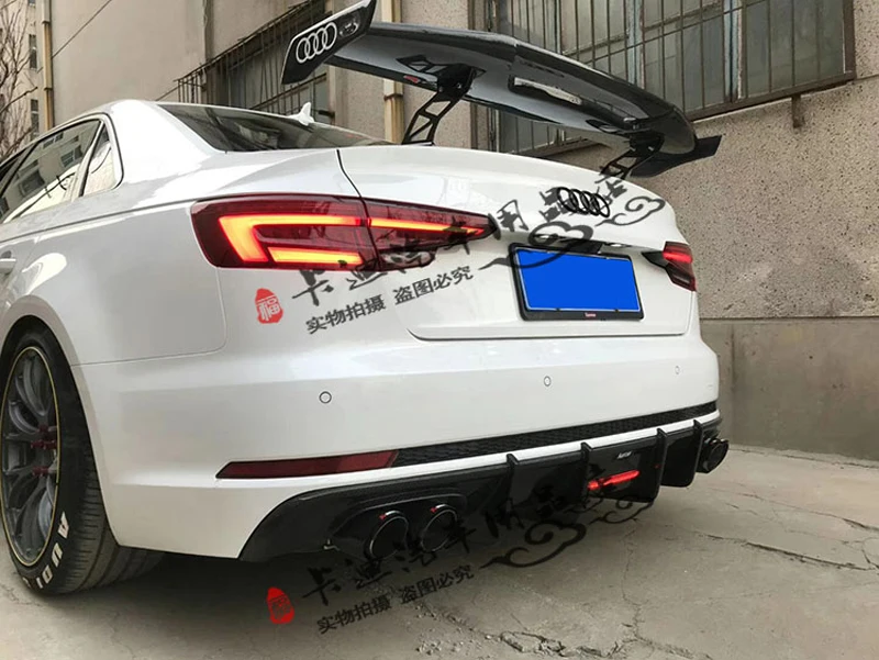 Высококачественный задний спойлер из углеродного волокна для Audi S4 A4 B8 B9 в стиле MAD