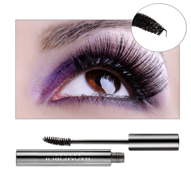 Длинная черная тушь для ресниц водоСТОЙКАЯ легко окрашиваемая естественная