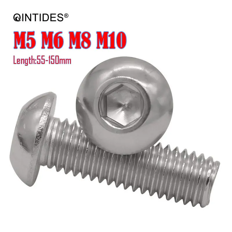 

Винты с шестигранной головкой, длина 55-15, M5, M6, M8, M10, 20/100 шт.