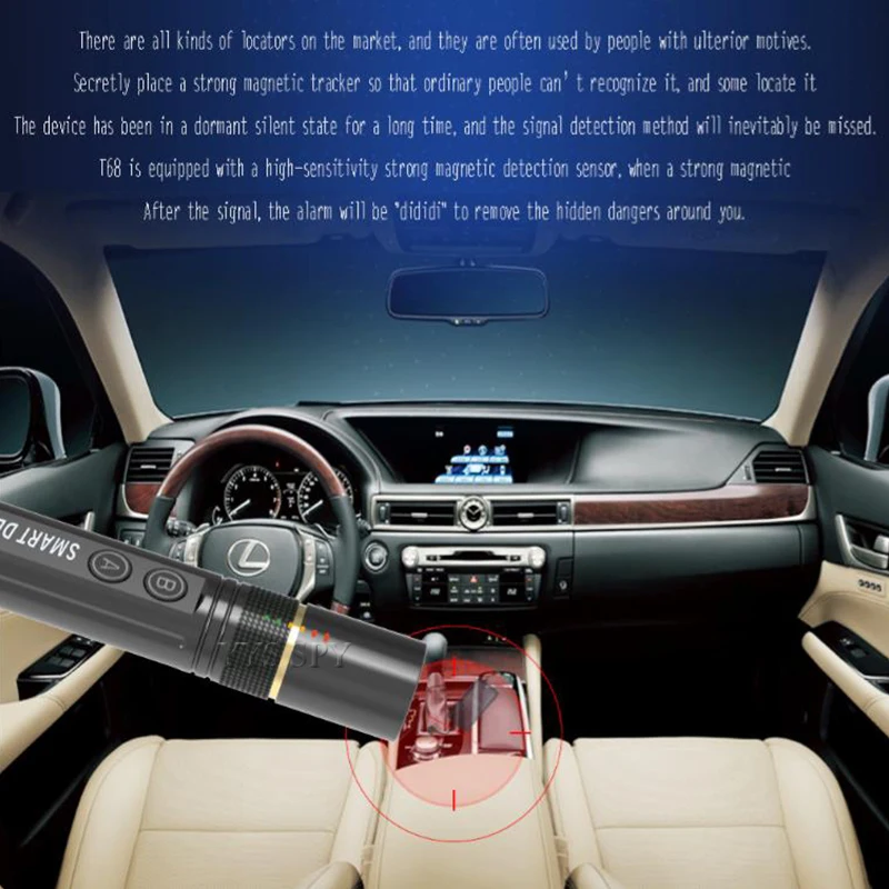 Multi-Function Anti-Spy Hidden Espia Camara Pen Detector GSM Audio Bug GPS Tracker RF Signal Gizli Kamera Scanner Device Finder |
