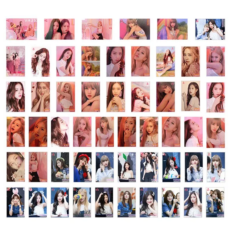 54 шт./компл. Популярные Stas BLACKPINK альбом LOMO карты k-pop Новая мода самодельная бумага фото карта фото плакат открытка