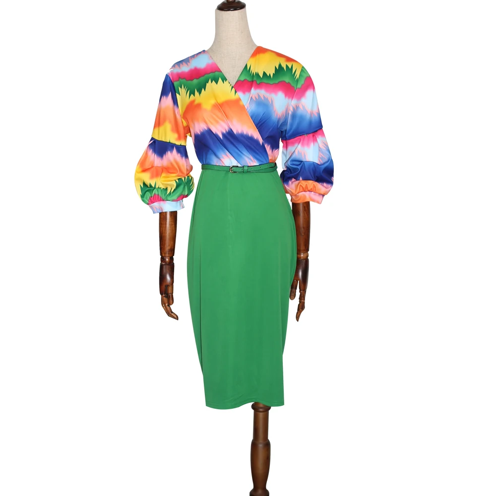 Южноафриканские платья с принтом для женщин 2019 Анкара Платья Летние Базен