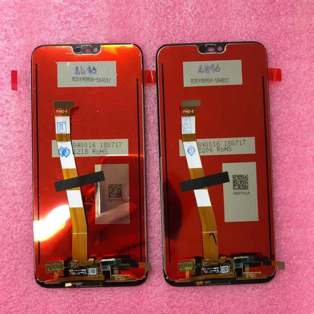 Протестированный для 5,84 'huawei Honor 10 COL-L29 ЖК-дисплей+ кодирующий преобразователь сенсорного экрана в сборе Замена+ отпечаток пальца