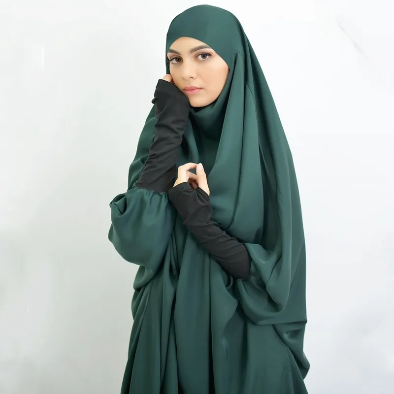 1 шт., женское платье-хиджаб с капюшоном