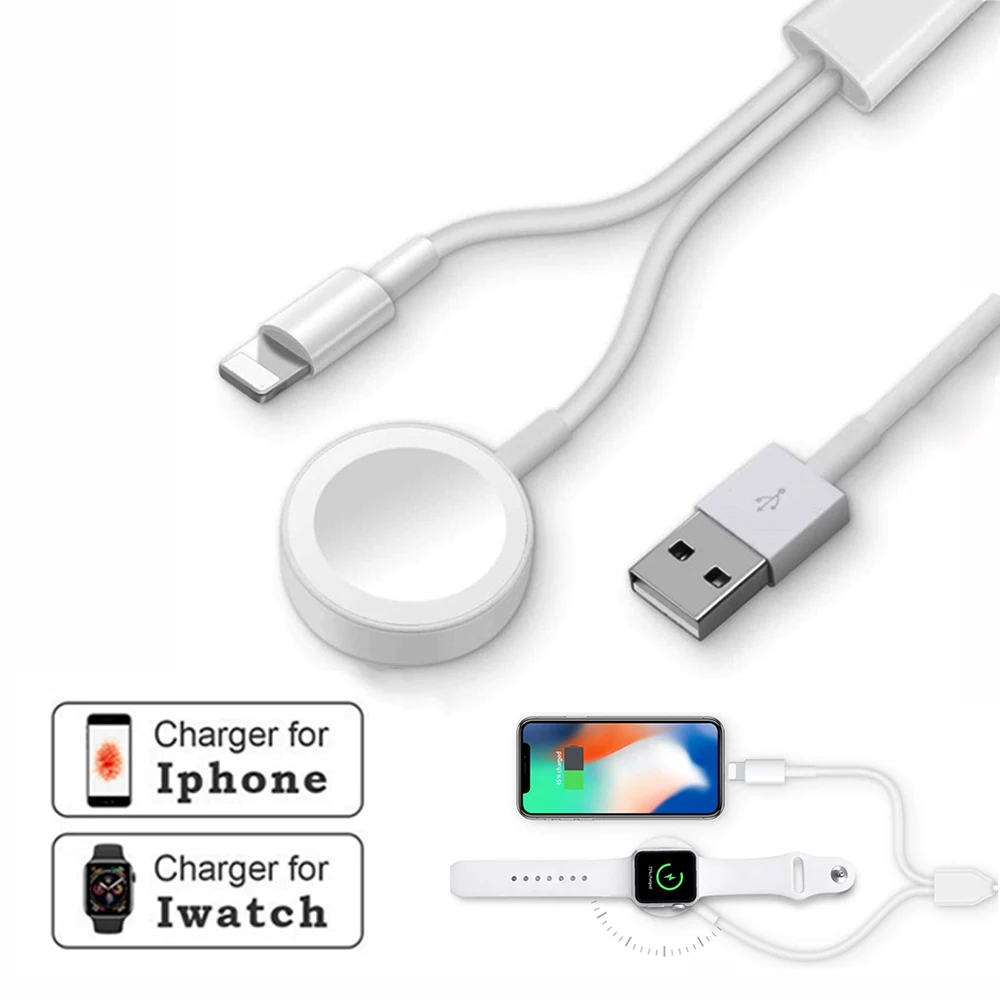 1 м Быстрое беспроводное зарядное устройство для Apple Watch Series 2 3 4 42 40 44 мм USB
