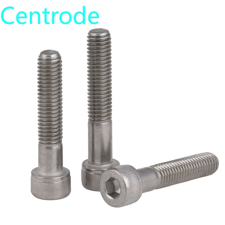 Шестигранная головка из нержавеющей стали 304 винтовая цилиндра болт шнек m8 m10 m12 2