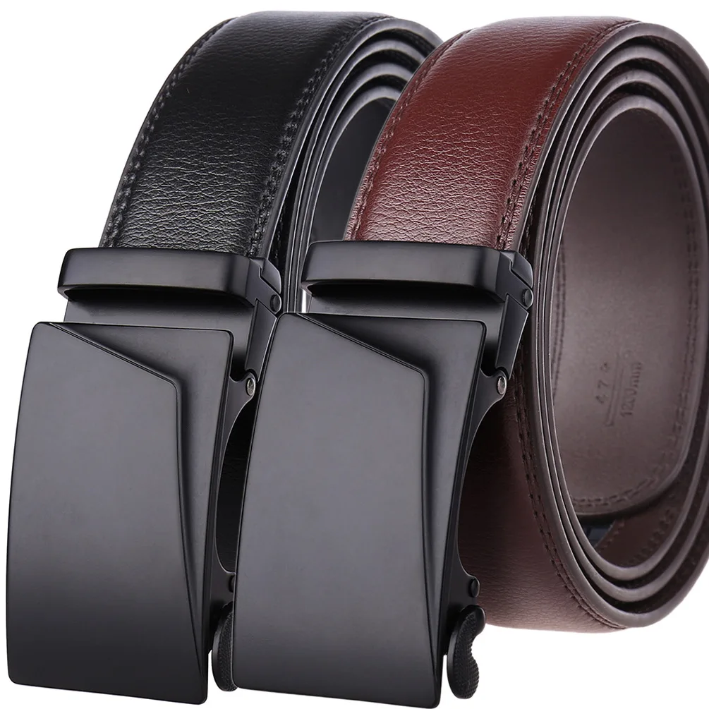 

Male Designer Automatic Buckle Cowhide Leather Men's Belt Famous Brand Belt Luxury Belts Men Ceinture Homme belt LY236-21726-1