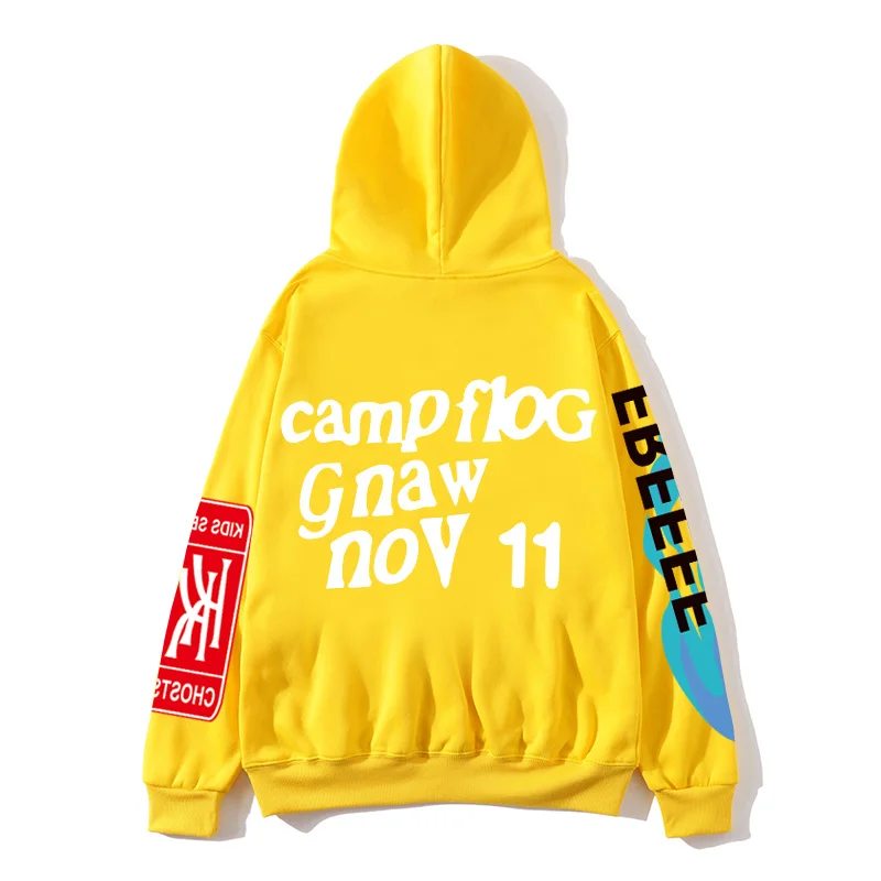 

Men Hoodie Youth Track and Field Sweatshirt Fall/Winter Harajuku Print Pullover Casual Long Sleeve Loose Pocket Couple Pullover