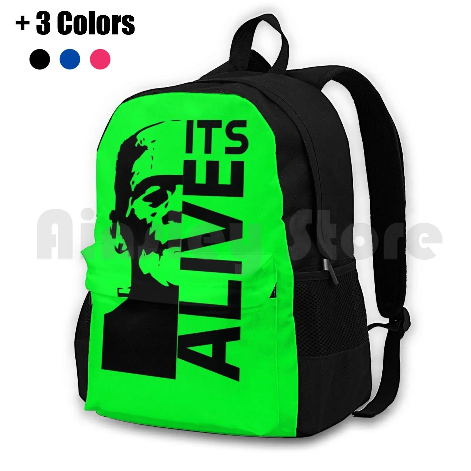 

Franky Outdoor Hiking Backpack Waterproof Camping Travel Horror Movies Horror Classic Frankenstein Franky Monster