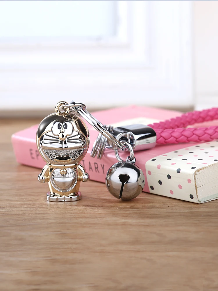 Брелок для ключей с милым мультяшным дораэмоном брелок котом надписью на заказ |