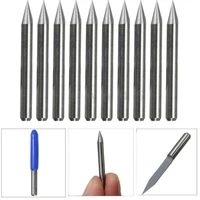 10pcs carbide v shape engraving drill bit pcb board 0 1mm 30 degree engraving bits for cnc router tool accessory