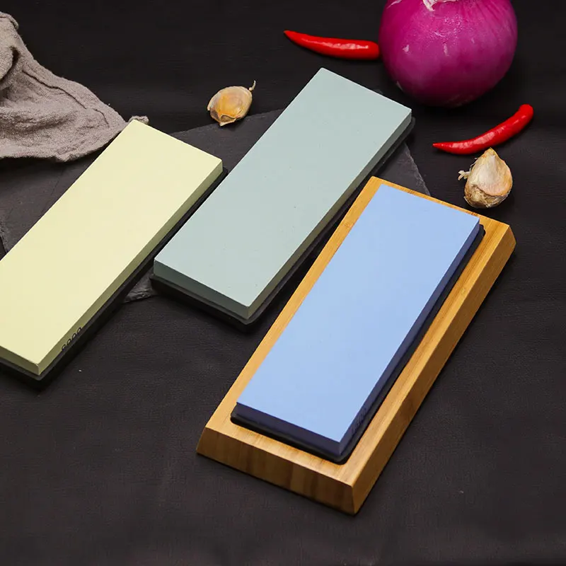 knife sharpener sharpening stone whetstone professional grinding kitchen tools accessories gadgets wet girt set water system free global shipping