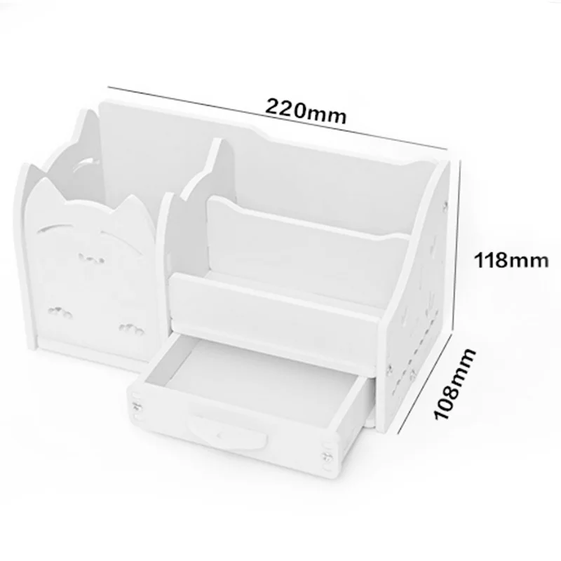 

Multifunction School Desk Pen Pencils Drawer Case Storage Box Table Simple Pencil Shelf Holder Office Stationery Supplies