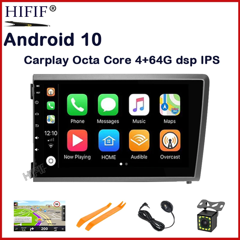 IPS Octa Core 4G + 64GB Android 10 автомобильный DVD-плеер головное устройство для VOLVO S60 V70 XC70
