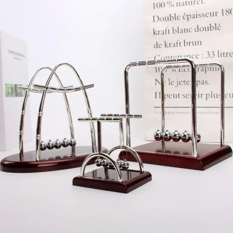 

Newton Cradle Balance Steel Balls Perpetual Motion Collision Ball School Teaching Physics Science Pendulum Toy Home Decoration