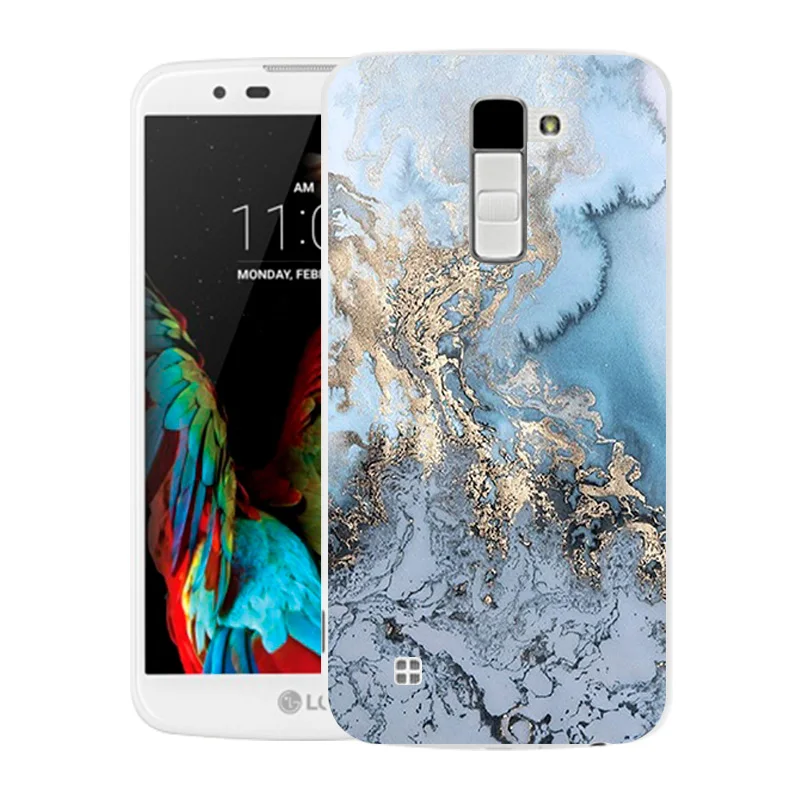 Мягкий силиконовый чехол для LG K10 LTE K420N K430 K430ds F670 телефона Модный с принтом |