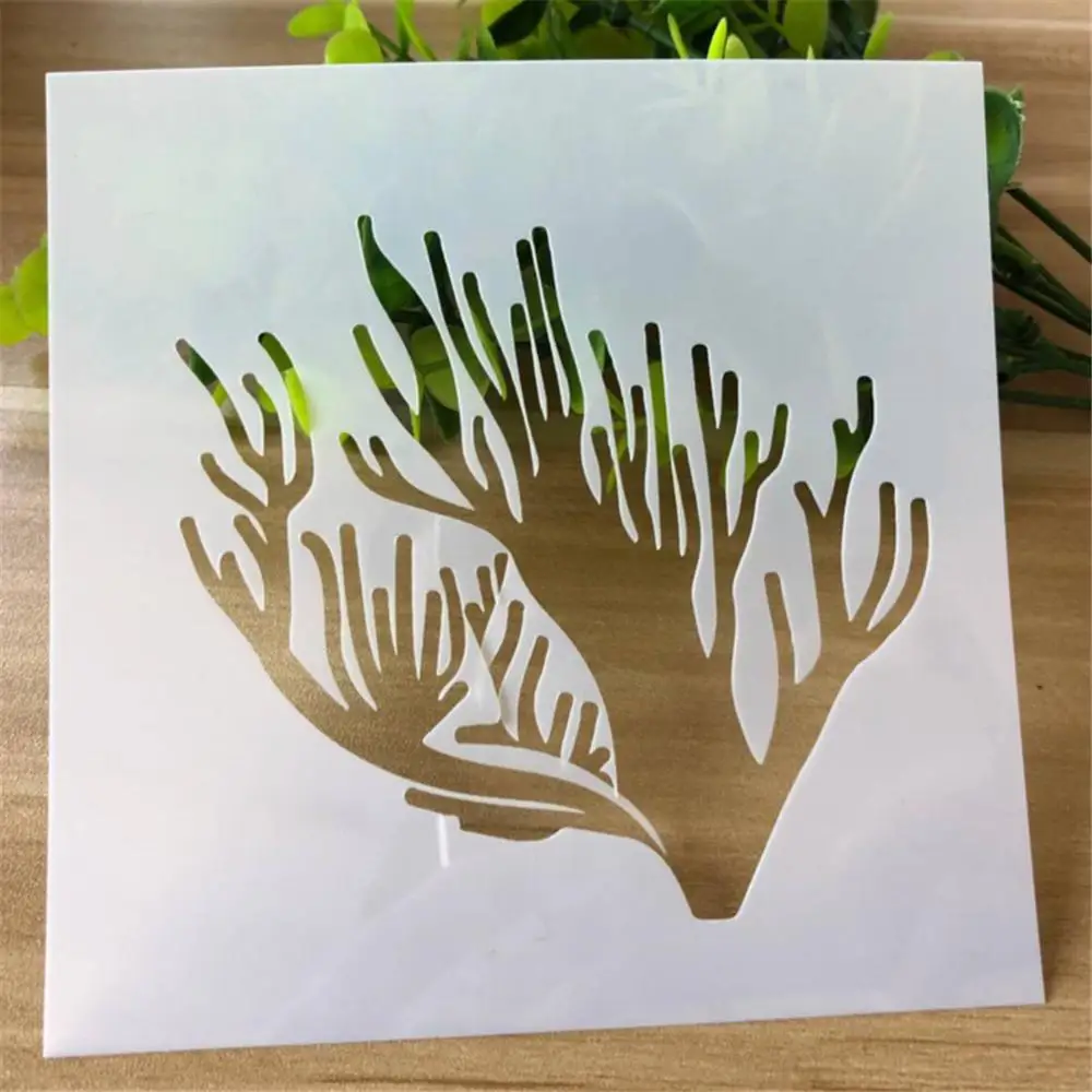 Журнал поставок полое Коралловое дерево трафареты настенная живопись раскраска