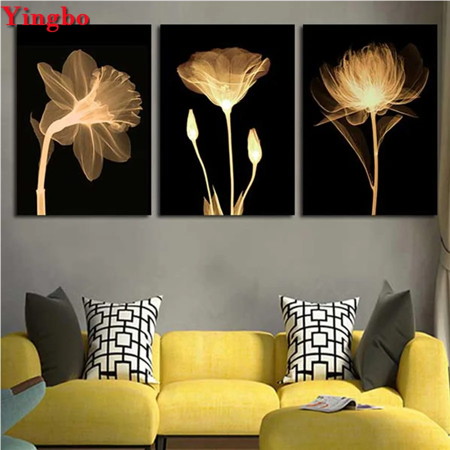 Набор из 3 предметов алмазная вышивка &quotсделай сам&quot полностью круглая