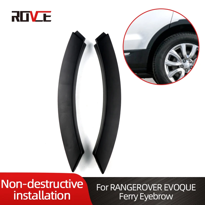 

ROVCE Car Styling Fender Arch Wheel Eyebrow Protector For Land Rover Range Rover Evogue 2012-2019 L538 LR027252 LR027251
