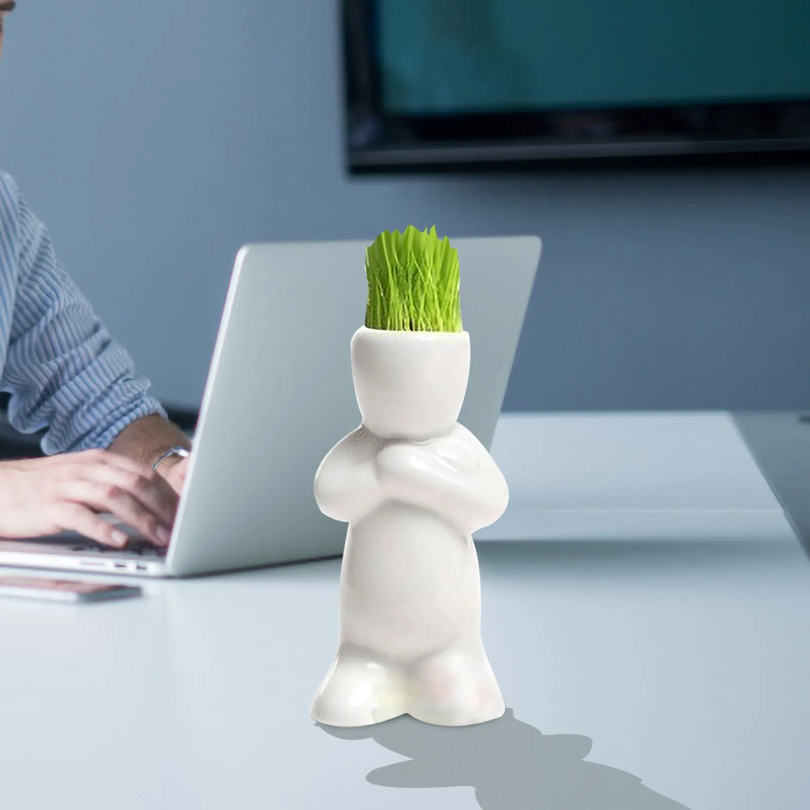 Цветочный горшок для растений керамический цветов Мини Симпатичные Роман Бонсай