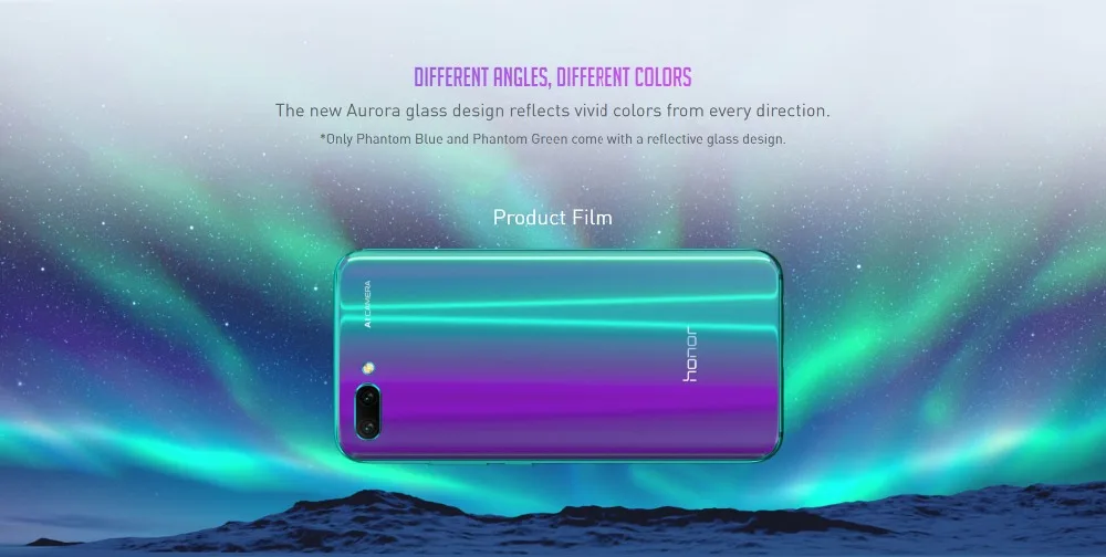 Новое поступление, Honor 10, 5,84 дюймов, 2280x1080 p, Honor 10 экран, мобильный телефон, четыре ядра, face ID, NFC, android 8,1, батарея 3400 мАч